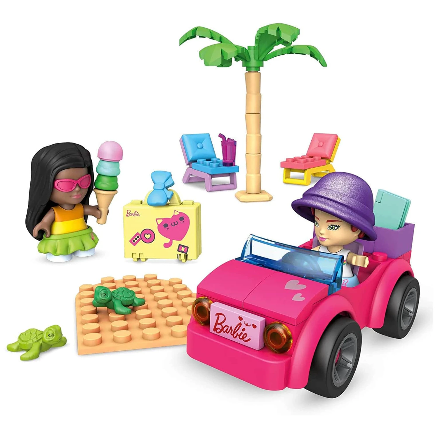 Barbie Mega Construx Building Set 2 Micro Dolls Over 70 Pieces 4 Barbie Mega Construx Building Set 2 Micro Dolls Over 70 Pieces - Image 4