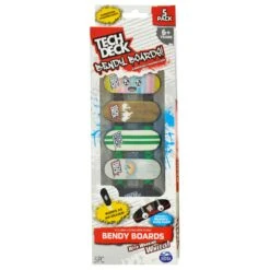 SPIN MASTER Pack Of 5 Tech Deck Bendy Boards Finger Skateboard Eraser -XS Stock Shop GRATD2331CT UK 6301 4 opt