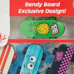 SPIN MASTER Pack Of 10 Tech Deck Bendy Boards Finger Skateboard Eraser -XS Stock Shop GRATD2332CT UK 6301 6 opt
