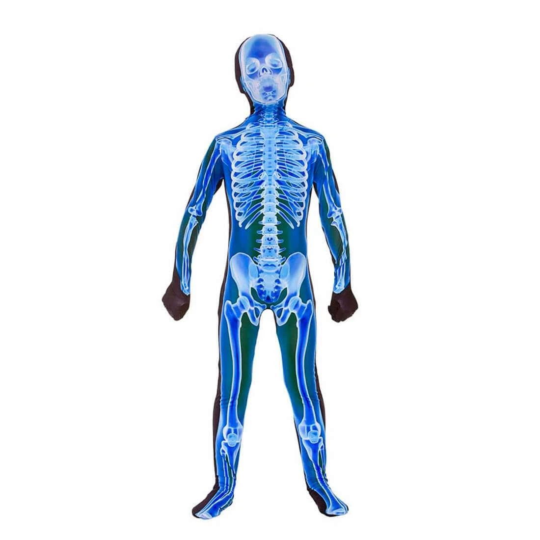 Childs X- Ray Skinz Skeleton Body Suit Fancy Dress Costume 1 Childs X- Ray Skinz Skeleton Body Suit Fancy Dress Costume