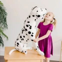 Melissa & Doug Dalmatian Plush Giant Soft Toy Dog Animal 84cm -XS Stock Shop HEA12110 3 opt