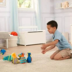 Melissa & Doug Plush Monster 6 Pin Bowling Game With Storage Bag -XS Stock Shop HEA12210 6 opt