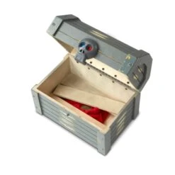 Melissa & Doug Wooden Pirate Chest Set Treasure Eye Patch Bandana -XS Stock Shop HEA12576 5 opt