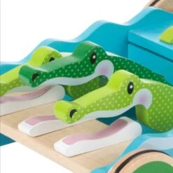 Melissa & Doug Chomp & Clack Alligator Wooden Push Along Toy -XS Stock Shop HEA13129 5 opt