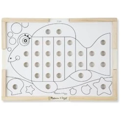 Melissa & Doug Sort & Snap Colour Match Wooden Frame Play Board -XS Stock Shop HEA14313 5 opt