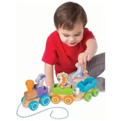 Melissa & Doug 6 Piece Wooden Pull Train Rocking Farm Animals 7 Melissa & Doug 6 Piece Wooden Pull Train Rocking Farm Animals -XS Stock Shop HEA14608 4 opt