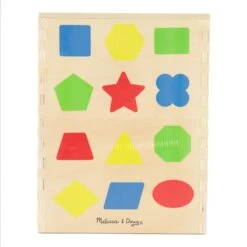 Melissa & Doug Wooden Shape Sorter 12 Colour Blocks 18m+ 7 Melissa & Doug Wooden Shape Sorter 12 Colour Blocks 18m+ -XS Stock Shop HEA94001 3 opt