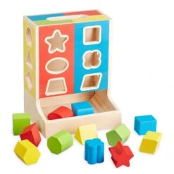 Melissa & Doug Wooden Shape Sorter 12 Colour Blocks 18m+ 9 Melissa & Doug Wooden Shape Sorter 12 Colour Blocks 18m+ -XS Stock Shop HEA94001 5 opt