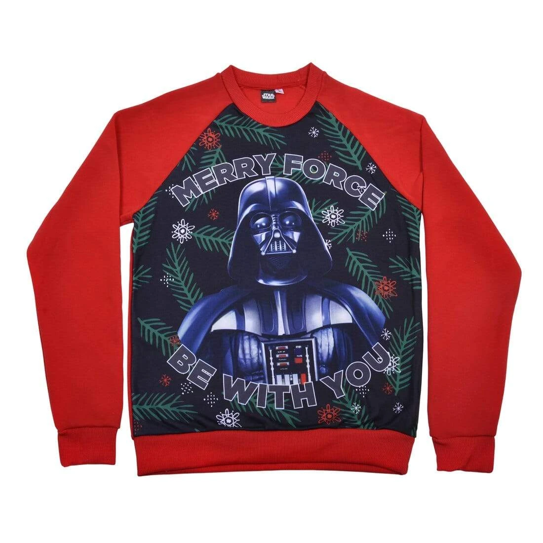 Adults Merry Force Be With You Christmas Jumper Darth Vader 1 Adults Merry Force Be With You Christmas Jumper Darth Vader
