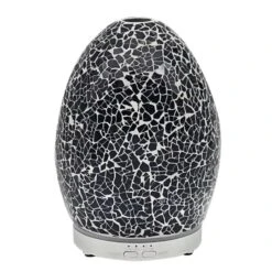 Leonardo Aroma Humidifier Mosaic Egg Shape Colour Change LED Light 16cm -XS Stock Shop LPLLP47479 3 opt