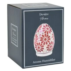 Leonardo Aroma Humidifier Flower Mosaic Egg Colour Change LED Light 16cm -XS Stock Shop LPLLP47494 4 opt