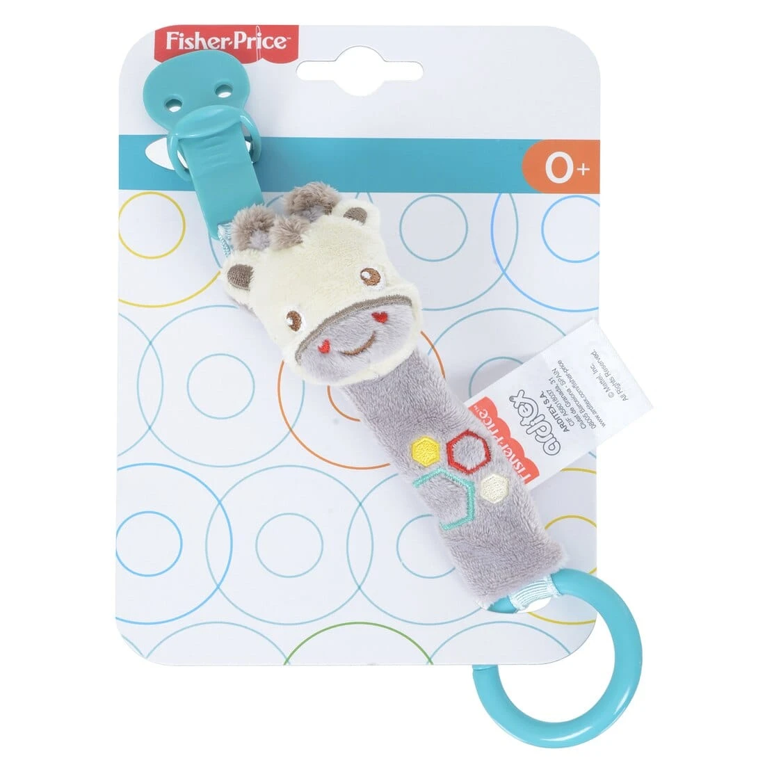 Fisher Price Plush Animal Pacifier Holder With Clothing Clip 2 Fisher Price Plush Animal Pacifier Holder With Clothing Clip - Image 2