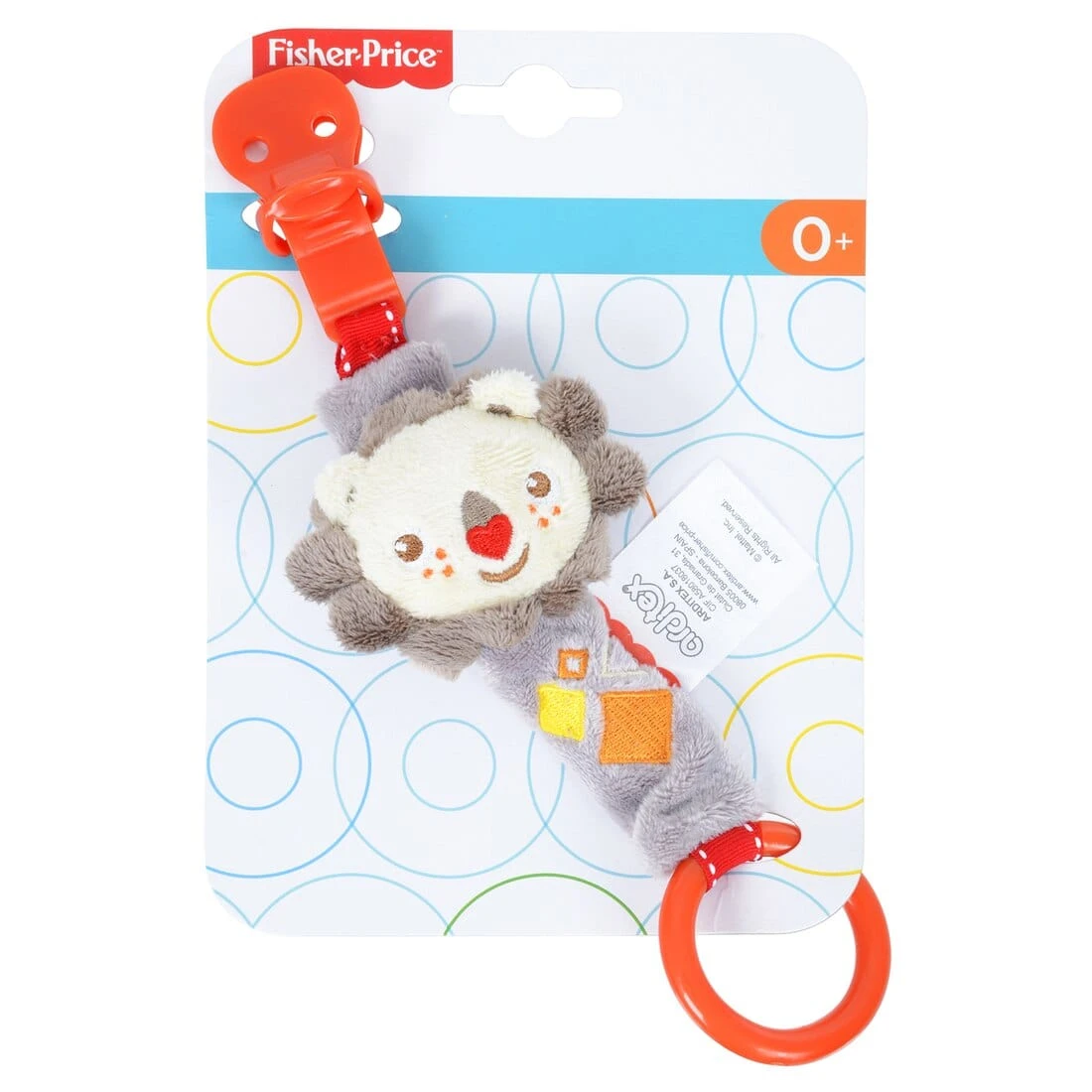 Fisher Price Plush Animal Pacifier Holder With Clothing Clip 4 Fisher Price Plush Animal Pacifier Holder With Clothing Clip - Image 4