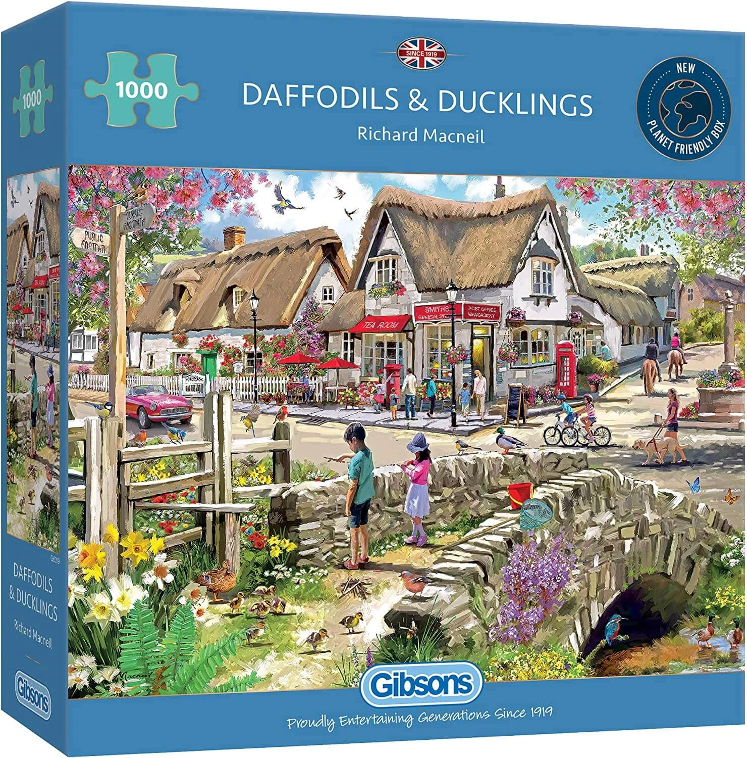 Gibsons Daffodils & Ducklings Jigsaw Puzzle Spring Village 1000 Pieces 1 Gibsons Daffodils & Ducklings Jigsaw Puzzle Spring Village 1000 Pieces