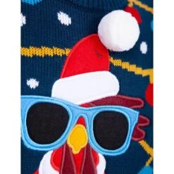 Mens Light Up Santa Turkey Christmas Jumper Fun LED Baubles -XS Stock Shop SRG1A15833 F 3 opt 32862.1604308642.1100.1100
