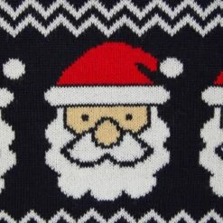 Mens Christmas Jumper Santa Snowflake Traditional -XS Stock Shop SRG1A17078 F 3.opt