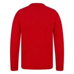 Mens Classic Rudolph Faux Fur Christmas Jumper 3D Pom Pom -XS Stock Shop SRG1A17389 F 1.opt