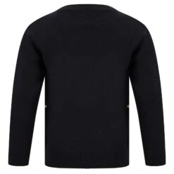 Kids Christmas Jumper Smiling Reindeer Snowflakes Fair Isle -XS Stock Shop SRG2A17151 F 2 opt