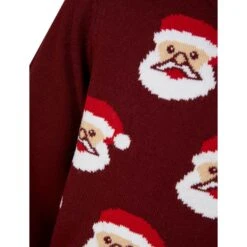 Kids Christmas Jumper Novelty Santa Claus Faces -XS Stock Shop SRG2A17154 F 3.opt