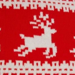 Womens Traditional Christmas Jumper Leaping Reindeer Red -XS Stock Shop SRG3A17239 A 3 opt