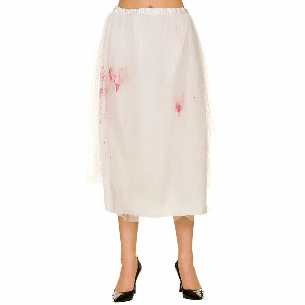 Zombie Bride Skirt Blood Smear Fancy Dress Halloween Costume 1 Zombie Bride Skirt Blood Smear Fancy Dress Halloween Costume