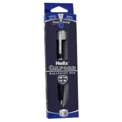 Ballpoint Pen Helix Oxford Smooth Writing Refillable Blue Ink 6 Ballpoint Pen Helix Oxford Smooth Writing Refillable Blue Ink -XS Stock Shop UBLILX0032 1 opt
