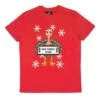 Mens Christmas T-Shirt Talk Turkey To Me Red Xmas Fun Top