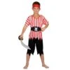 Boys High Seas Pirate Fancy Dress Costume Shipmate Red