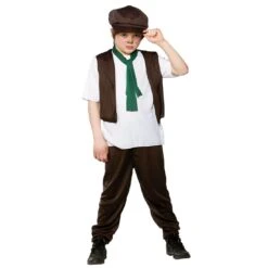 Boys Victorian Poor Boy Halloween Costume Peasant Outfit