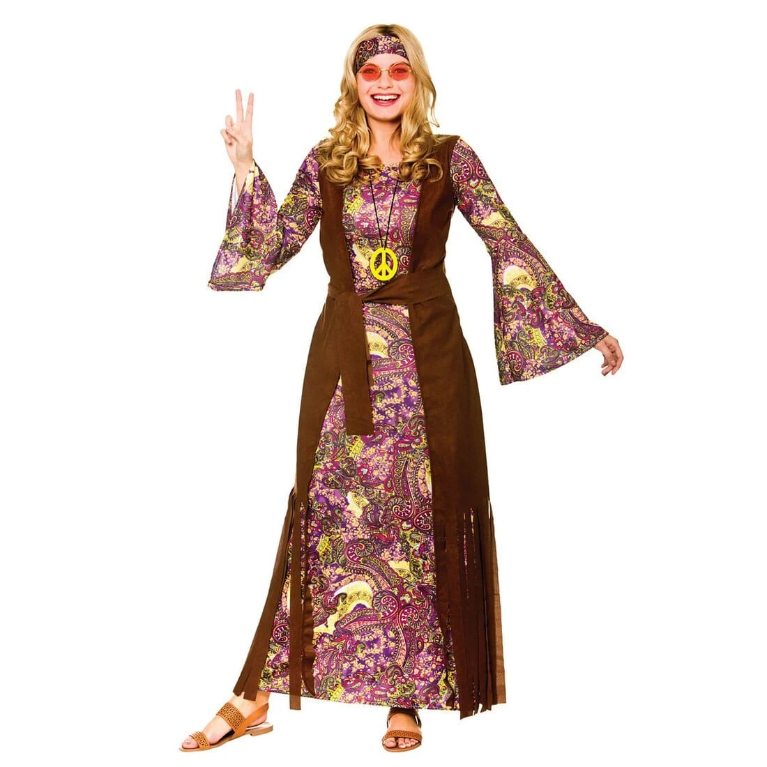 Womens Summer Of Love 60s Hippie Halloween Costume 1 Womens Summer Of Love 60s Hippie Halloween Costume