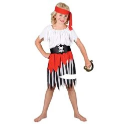 Girls High Seas Pirate Fancy Dress Halloween Costume
