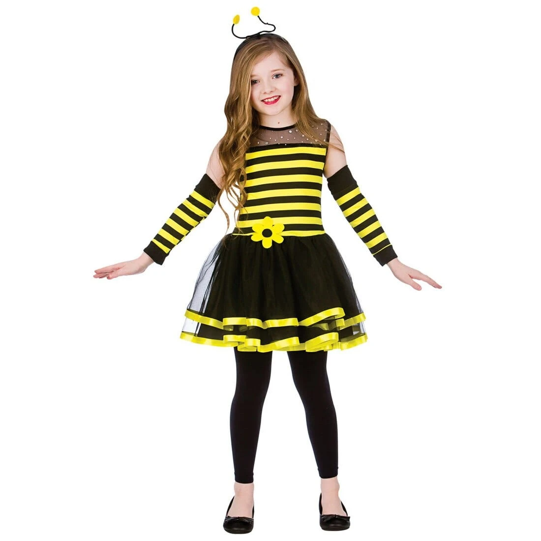 Girls Bumblebee Animal Fancy Dress Halloween Costume 1 Girls Bumblebee Animal Fancy Dress Halloween Costume