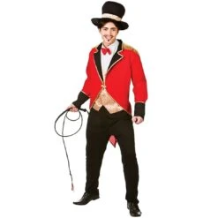 Mens Circus Ringmaster Fancy Dress Party Halloween Costume