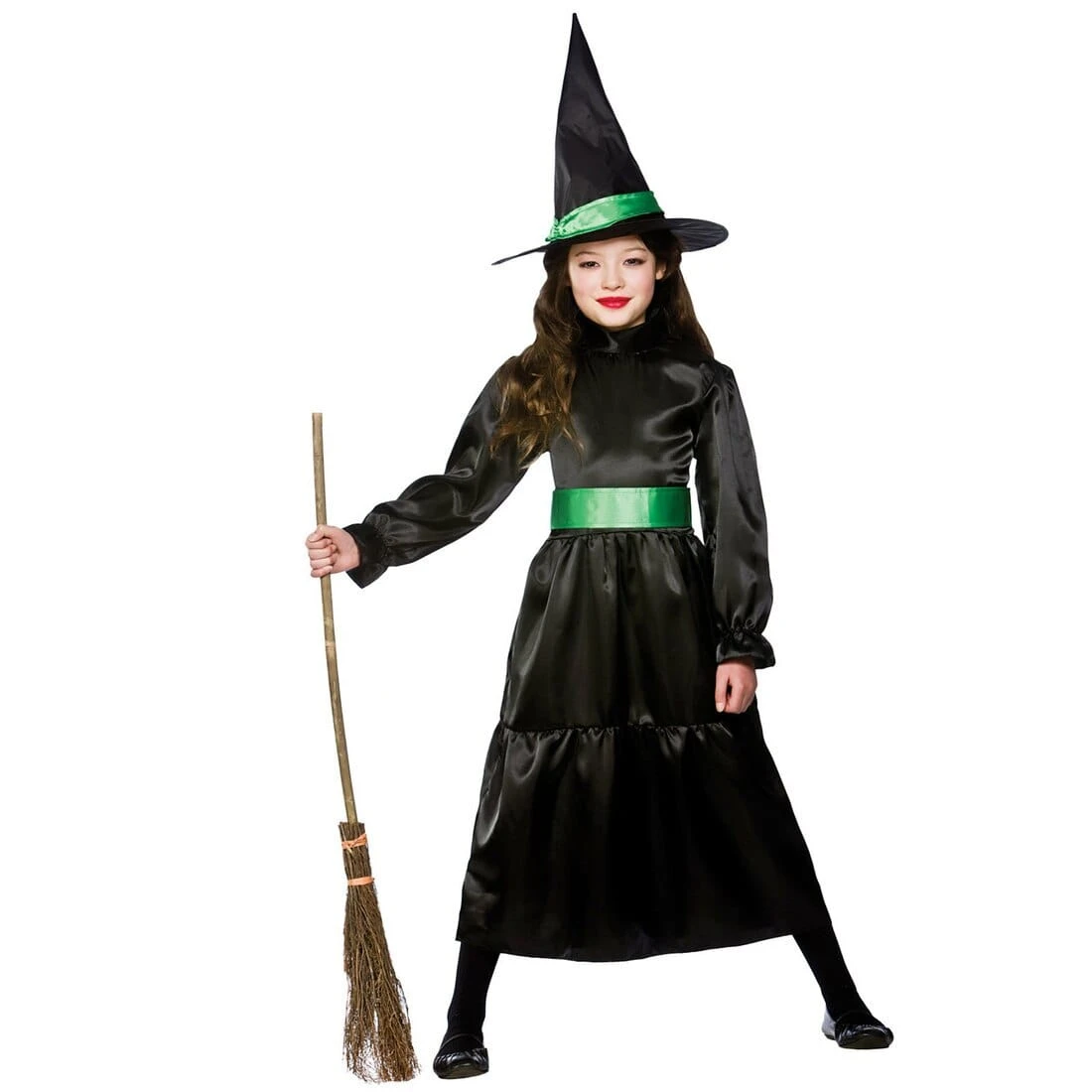 Girls Halloween Wicked Witch Costume Scary Fancy Dress 1 Girls Halloween Wicked Witch Costume Scary Fancy Dress