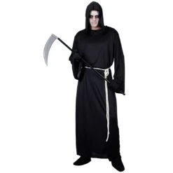 Mens Grim Reaper Halloween Party Fancy Dress Costume