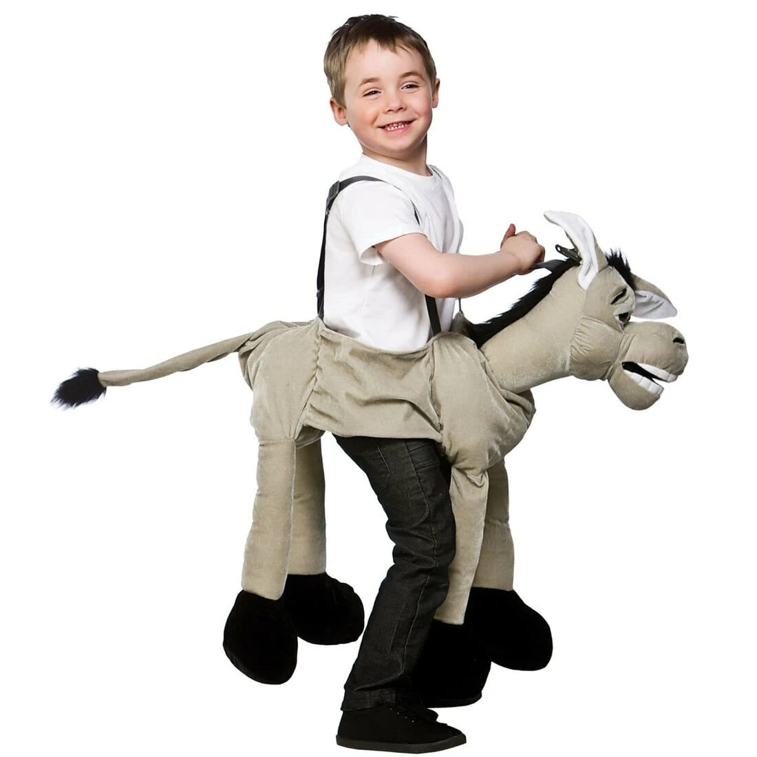 Kids Ride On Grey Donkey Fancy Dress Halloween Party Costume 1 Kids Ride On Grey Donkey Fancy Dress Halloween Party Costume