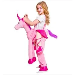 Childs Ride On Unicorn Deluxe Fairytale Fancy Dress Age 5-7