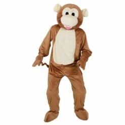Cheeky Brown Monkey Mascot Fancy Dress Halloween Costume