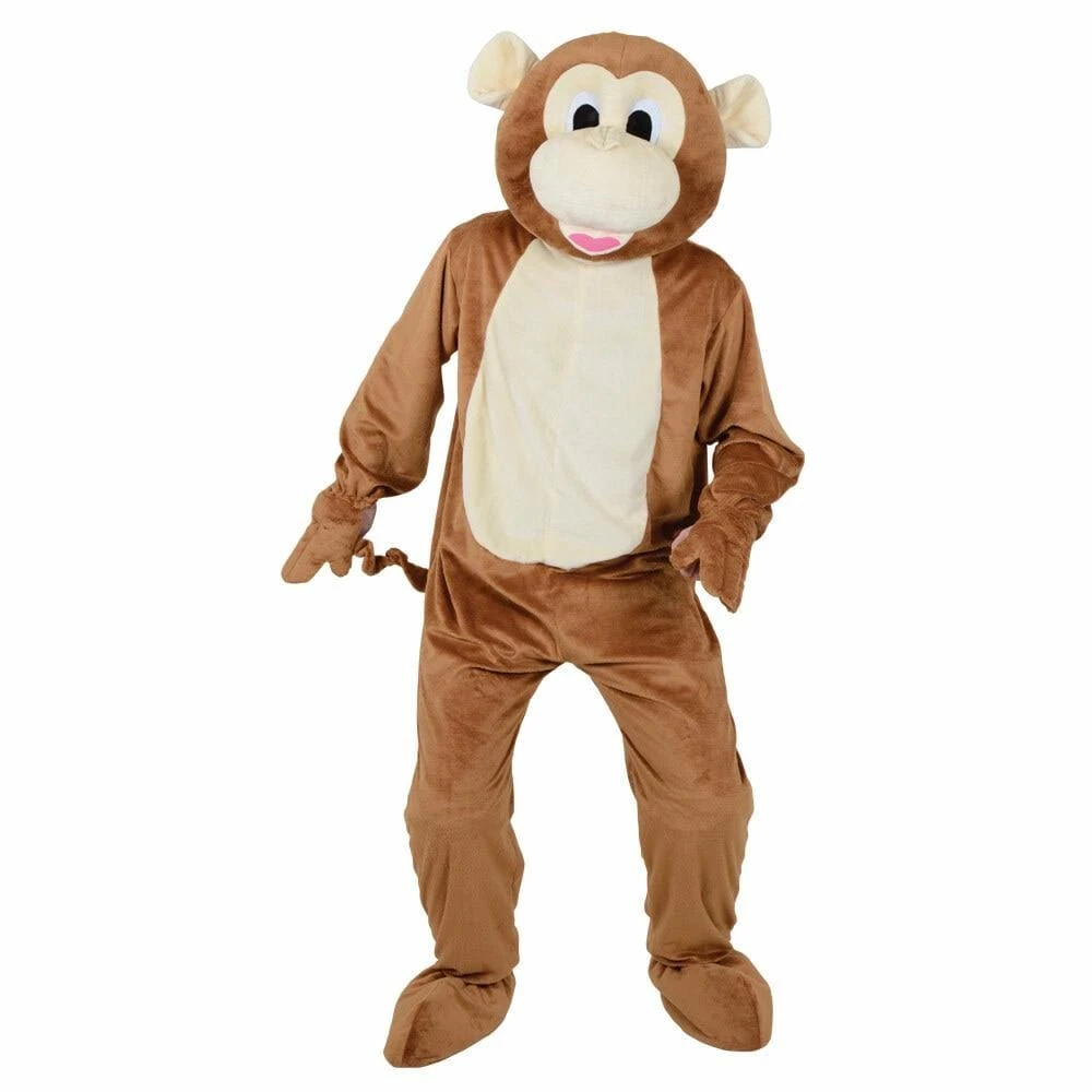Cheeky Brown Monkey Mascot Fancy Dress Halloween Costume 1 Cheeky Brown Monkey Mascot Fancy Dress Halloween Costume