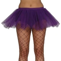 Womens Purple Tutu Petticoat Skirt Fancy Dress Accessory