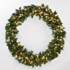 60"/40" Giant Pre-Lit LED Christmas Wreath Outdoor Decoration -XS Stock Shop XS3627 1600 1 91537.1504878820.1100.1100