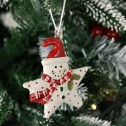 Set Of 6 Novelty Snowman Christmas Tree Decorations Boxed 18 Set Of 6 Novelty Snowman Christmas Tree Decorations Boxed -XS Stock Shop XS4516 2