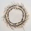 16" Twig Wreath Black Frosted Pre-Lit Xmas Decoration