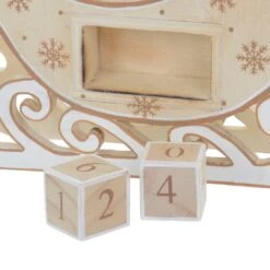 Snowman Sleigh Wooden Christmas Calendar With Number Blocks -XS Stock Shop XS5123 1600 3 03339.1508496858.1100.1100