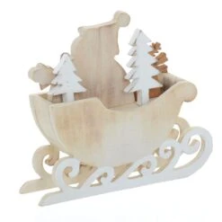 Snowman Sleigh Wooden Christmas Calendar With Number Blocks -XS Stock Shop XS5123 1600 5 23485.1508751611.1100.1100