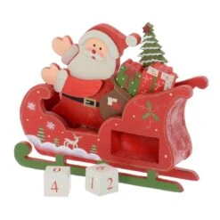 Santa Sleigh Wooden Christmas Calendar With Number Blocks -XS Stock Shop XS5124 1600 2 79015.1508497091.1100.1100