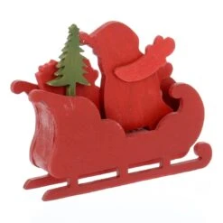 Santa Sleigh Wooden Christmas Calendar With Number Blocks -XS Stock Shop XS5124 1600 5 52747.1508819480.1100.1100