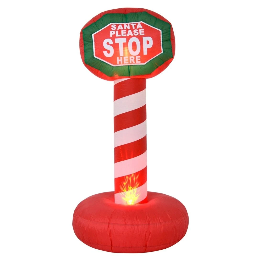 6ft Inflatable Giant Santa Stop Here Sign Xmas Christmas Decoration 1 6ft Inflatable Giant Santa Stop Here Sign Xmas Christmas Decoration