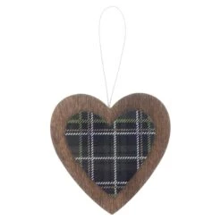 Set Of 6 Tartan Wooden Hanging Christmas Tree Decorations -XS Stock Shop XS5264 1600 2 38816.1508510441.1100.1100