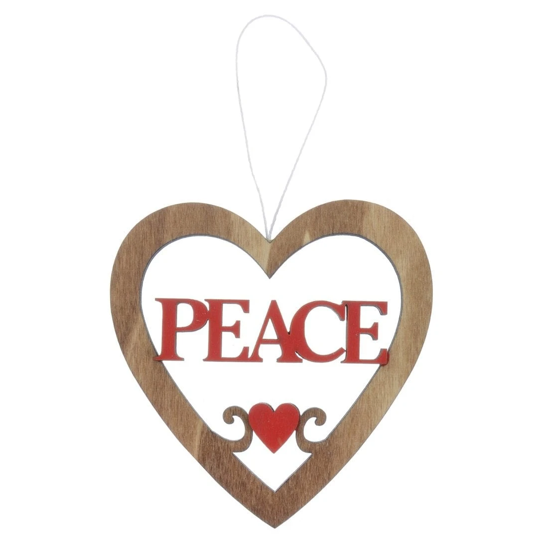 Set Of 6 Wooden Christmas Tree Decorations 4 Set Of 6 Wooden Christmas Tree Decorations - Image 4